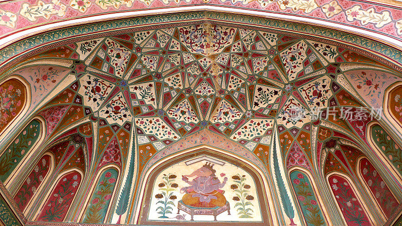 Amer Fort - Interior View，斋浦尔